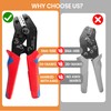 Wire Crimping Tool with Ratchet, Amliber Ratchet Wire Crimper Tool