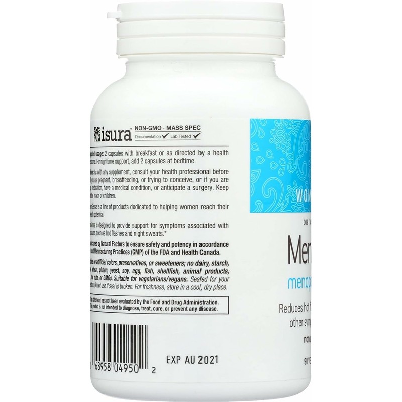 Natural Factors Menosense Veg-Capsules, 90-Count