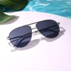 AOOLIA Retro Square Polarized Aviator Sunglasses for Men Women Classic