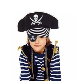 Asphodelia 10 PCS Pirate Accessories Set,Pirate Role Play,Antique Retro Party Supply Accessory Decor,Eye Patch,Telescope,Compass Prop,Hat Etc for Themed Events Stage Plays