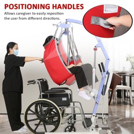 EZ Assistive Patient Lift Divided Leg Sling with Lower Back, Patient Lift Sling for Transfer and Positioning and Lifting, 500lb Weight Capacity