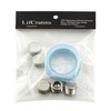 LifCratms 3/8" NPT Male Plug, 304 Stainless Steel Internal Hex
