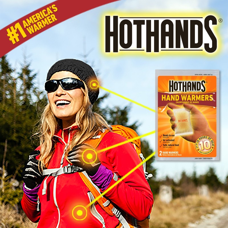 HotHands Hand Warmers - Long Lasting Natural Odorless Air Activated