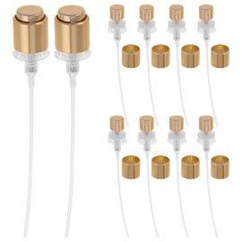 FOMIYES 10Pcs Golden Mini Spray Nozzle for Perfume Bottles, 13Mm Atomizer Pump Sprayer, Press Pump Head for Diy Fragrance
