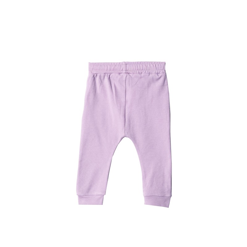Kidddio Baby and Toddler Girl 2-Pack Pants Cotton Elastic Waist
