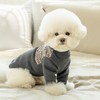 Puppia Yule Winter Round Neck Shirts Checkered Pattern for Small