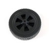 Wheel 7 Inch Plastic Black Blow Molded (G437-0037-W1)