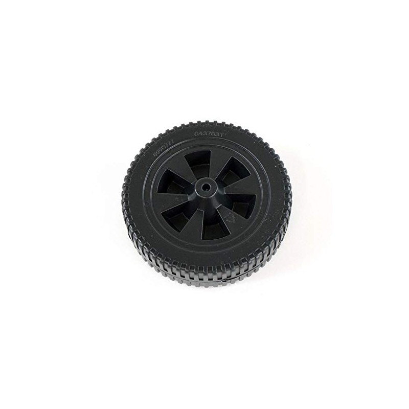 Wheel 7 Inch Plastic Black Blow Molded (G437-0037-W1)