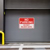 No Parking Do Not Block Gate Signs, Metal Reflective 10"