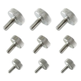 FregocS RTN-YB Knurled Thumb Screw, M3, M4, M5, Stainless Steel, Convenient, Set of 9, Vernier Caliper Measuring Instrument