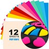 Yiwloer Puff Vinyl Heat Transfer, 12Pcs 12”X10” 3D Puff Heat Transfer Vinyl Sheets, for Heat Press T Shirts DIY Outfits, HTV Puff Vinyl in Light Colours Multi-Colour Mix,Bohemian Design Preferences