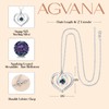 AGVANA June Birthstone Jewelry Alexandrite Necklace for Women Sterling Silver