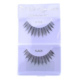 12 Pairs Crème 100% Human Hair Natural False Eyelash Extensions #505