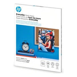 Papel Fotográfico Hp 50 Hojas Tamaño Carta Q8723a Color Blanco                                                                                        