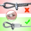 Homefantasy Pack of 50 Press Clamps, 8 mm, Aluminium Crimping