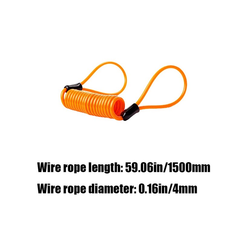 Security Reminder Rope Durable Lock Reminder Cable Antitheft Disc Lock