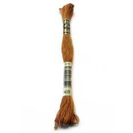DMC 117-435 Six Stranded Cotton Embroidery Floss, Very Light Brown, 8.7-Yard
