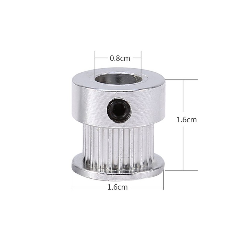 2pcs 2 GT Timing Belt Pulley 20 Teeth 8mm Alloys
