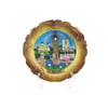 Wood Style Decorative Plate Detailing London Skyline: Big Ben, Tower