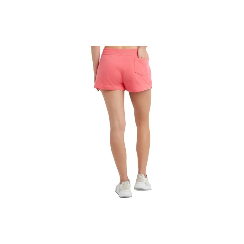 Champion Campus French Terry Graphic Shorts Pinky Peach LG 3