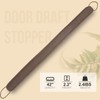 KAKICLAY 42" Weighted Draft Stopper for Bottom of Doors and
