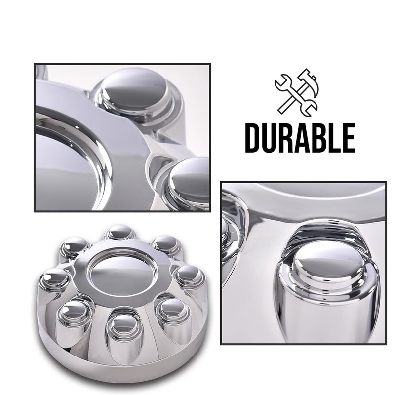 PIT66 4PCS 8 Lug Covers 17" Wheel Center Cap Fit