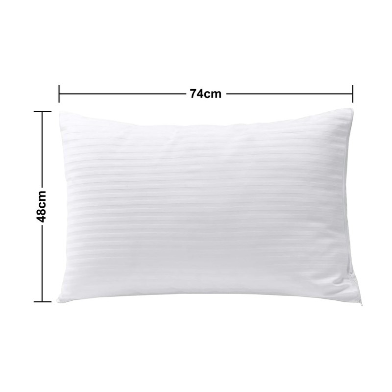 Elegant White Pillow Cover with Hidden Zipper – Luxury Pillow
