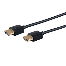 Mono High Speed HDMI Cable - 2 Feet - Black| Certified Premium, 4K 60Hz, HDR, 18Gbps, 36AWG, YUV, 4:4:4 - Ultra Slim Series