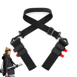 YUGUOLAN Carry Strap for Ski, Ski Carry Strap, Children's Ski Carry Strap, for Easy Carrying of Skis and Poles, Durable and Comfortable (Black)