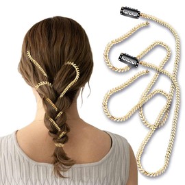 2PCS Hair Chains Hairpins for Womens Gold Charms Tassel Hair Extensions for Braids Hair Accessories Decorative Hair Clip for Nightclub Party Daily Headwear