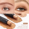 Eyeshadow Stick Gold, Cream Glitter Eye Shadow Shimmer Dual-Ended Eyeshadows