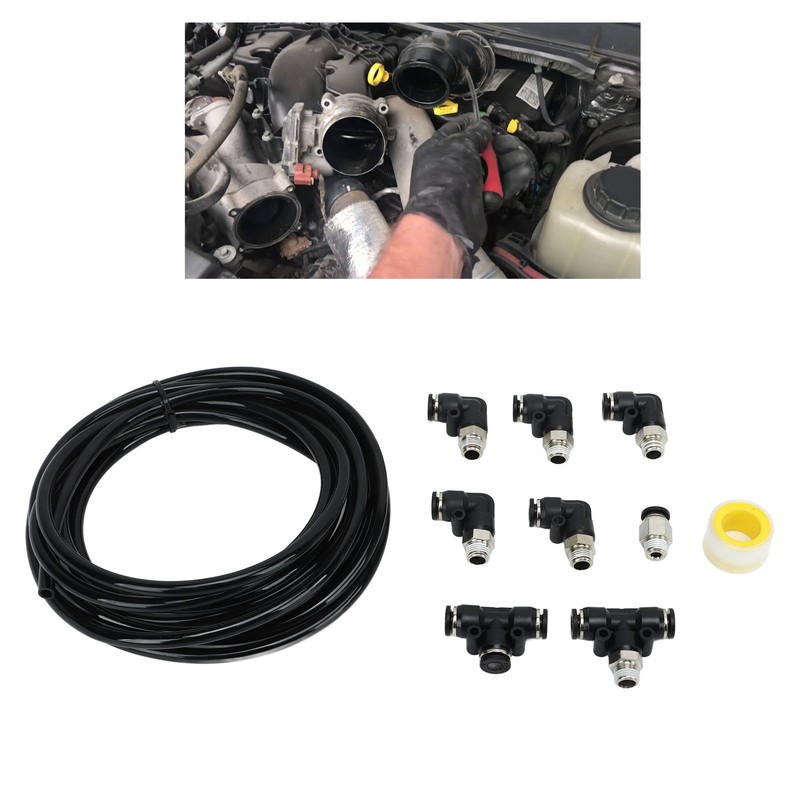 Turbo Vacuum Fitting Kit Turbocharged Wastegate Solenoid Connector Set for