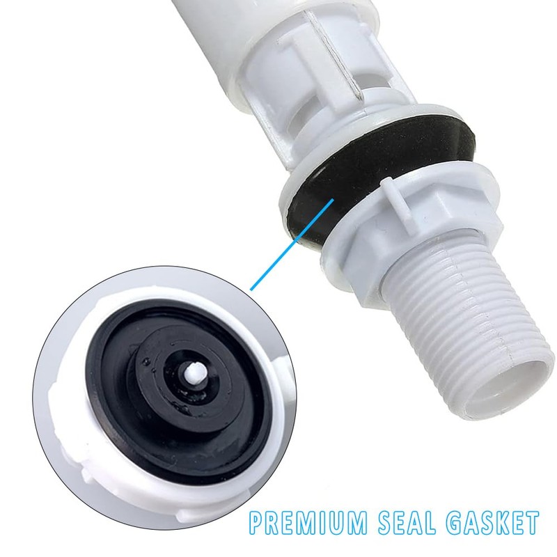 1/2" Toilet Cistern Bottom Entry Inlet Fill Valve with Sealing