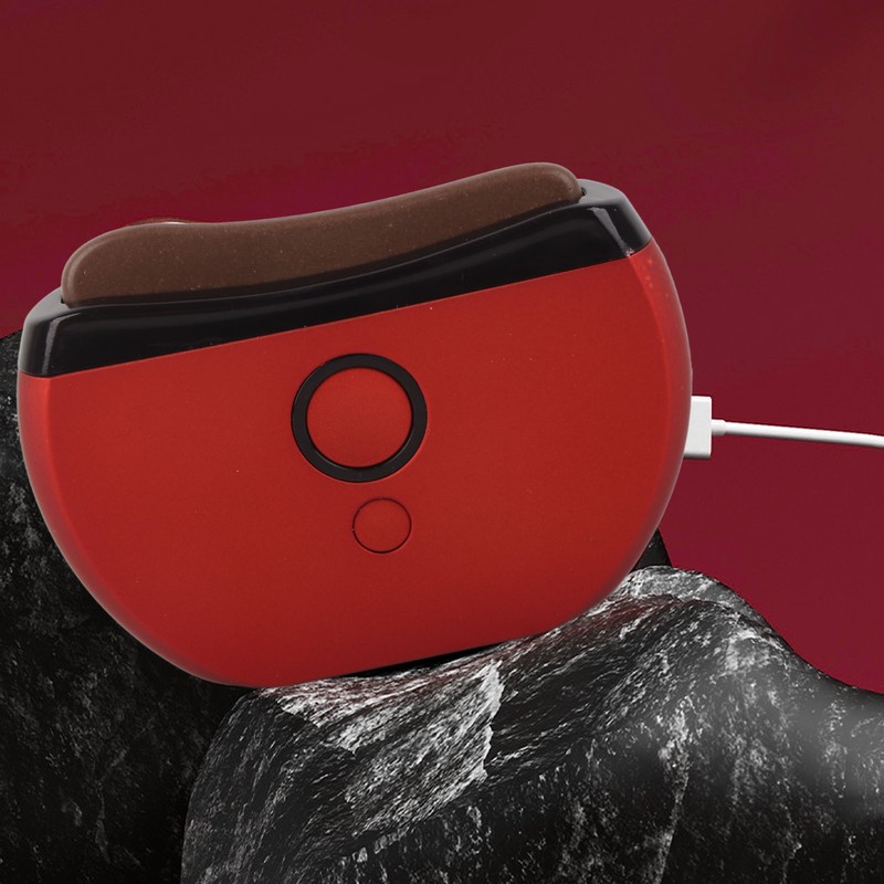 Electric Gua Sha Device Bian Stone Hot Compress Intelligent Massager