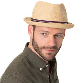 Stetson Brandsfield Player Raffia Hat UV Protection Summer, natural, XXL