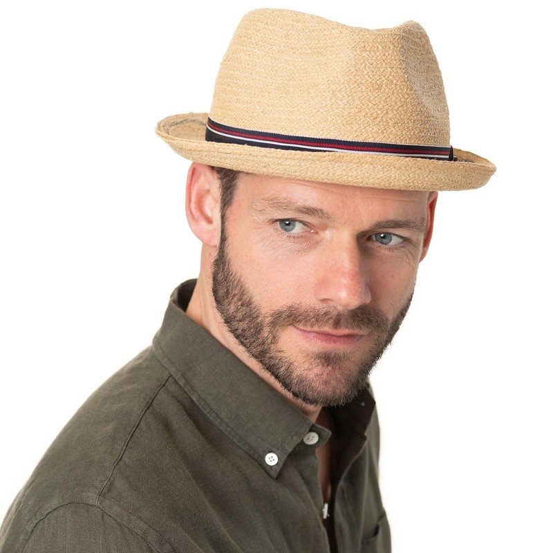 Stetson Brandsfield Player Raffia Hat UV Protection Summer, natural, XXL