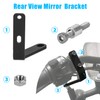 Rearview Mirror Down Bracket, PSLER Motorcycle Handlebar Rear View Side