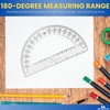 1InTheOffice Plastic Protractor 6 Inch, Protractor for Geometry, Clear Protractor,