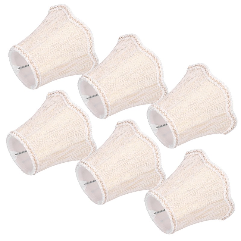 6Pcs European Style Lampshade Cloth Lamp Shade Chandelier Wall Light