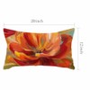 IBILIU Throw Pillow Covers Oil Painting Pretty Poppy Flower Cushion
