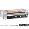 VEVOR Hot Dog Roller, 5 Roller Grill, Hold 12 Hot