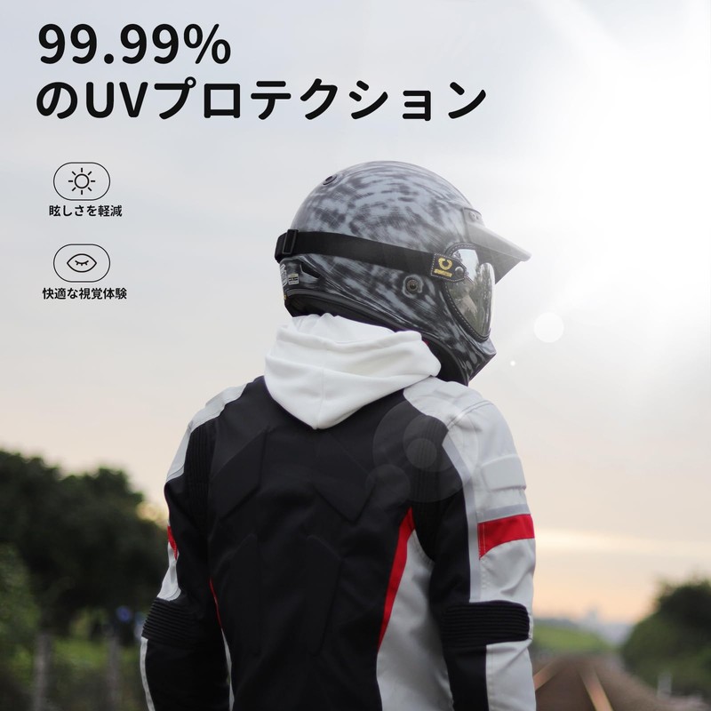 Soman EX ZERO Shield, Bubble Shield, Helmet Shield Goggles with