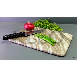 KLEO Marble Chopping Board Cutting Board Cheese Board Cheese Platter Kitchen Appliance Wine Serveware Birthday Anniversary Corporate Gift (9"x 12" Beige)