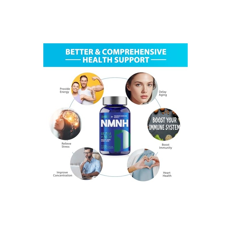 NMNH Supplement 1000mg, 120PCS Ultra NAD+ Alternative Supplement