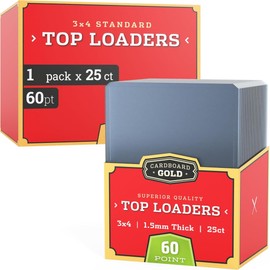 Cardboard Gold - 60pt Top Loaders for Cards - 500 Count - Premium 3x4 Inch Trading Card Toploaders - Protect Your Baseball and Sports Cards with These Crystal Clear Hard Plastic Sleeves Protectors