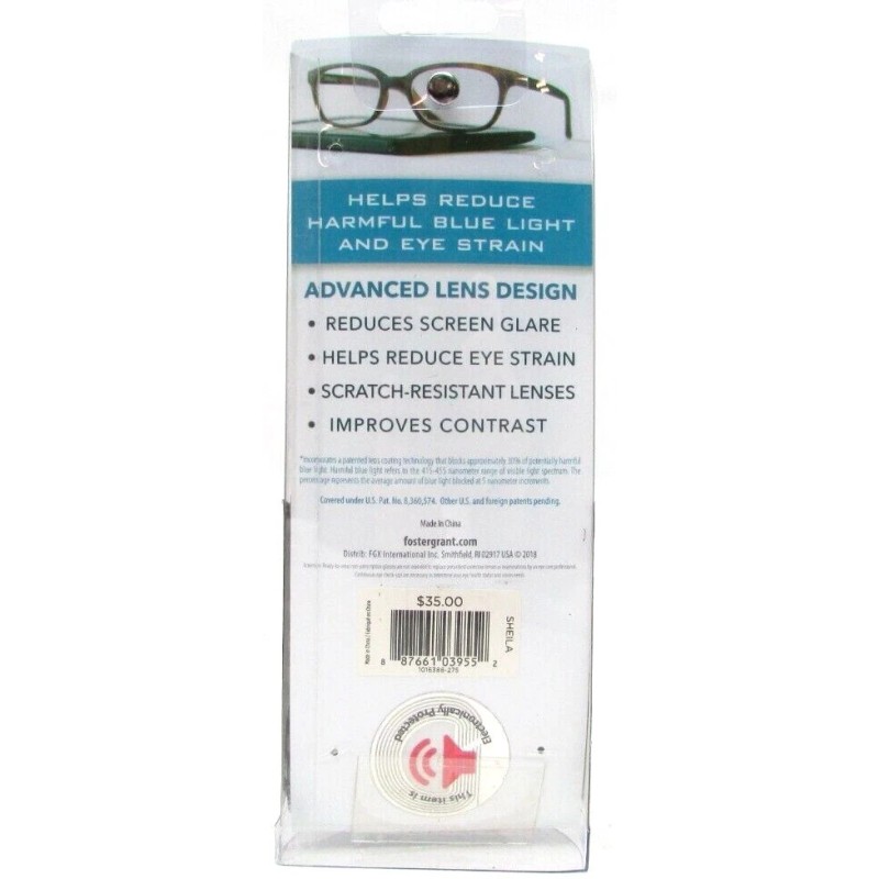 Foster Grant E•Readers Reading Glasses SHEILA w/ Case - Choose