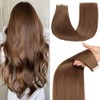 Human Hair Tape in Extensions for White Women 20pcs 22