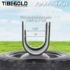 TIBEGOLD 8 Inch Heavy Duty Rubber Caster Wheel, Gate Helper