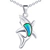 MicVivien Colour Changing Mermaid/Shark/Bear/Dinosaurs/Dolphin Pendant Necklace Stainless Steel Boys Girls