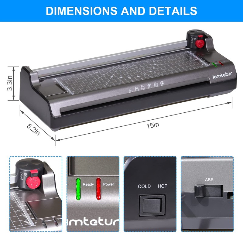 7 in 1 Thermal Laminator Machine 11X17 with 70 Letter